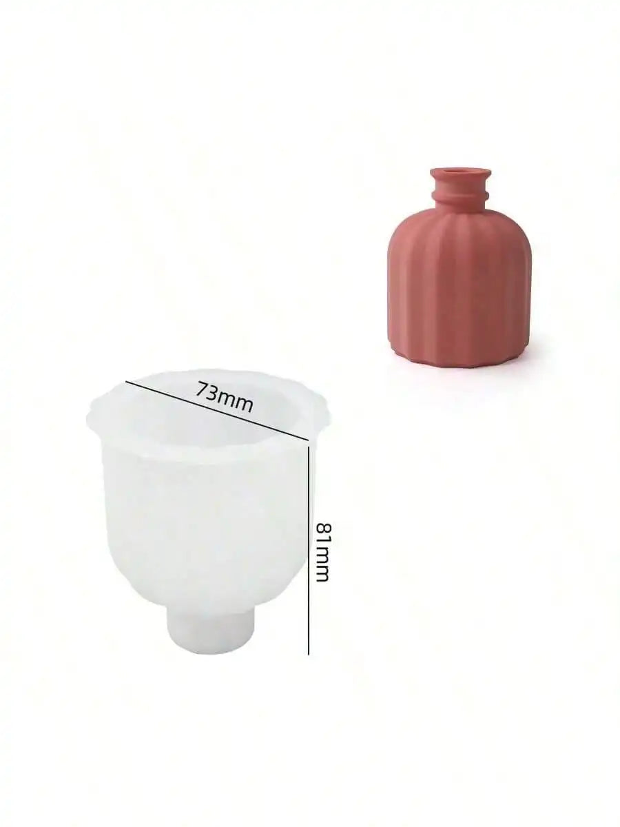 Moule en Silicone pour Bougie et Résine - Forme Irrégulière avec Couvercle