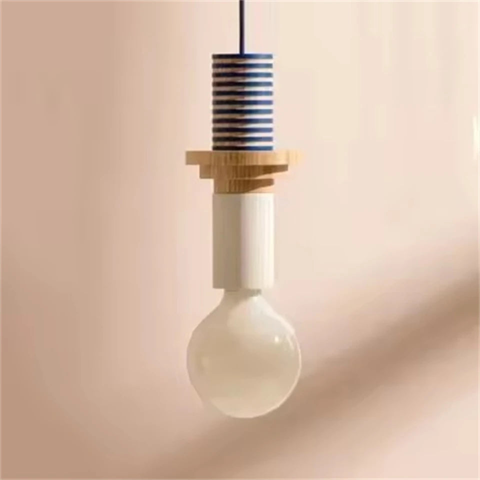 Suspension en Bois Nordique - Grain de Lustre LED
