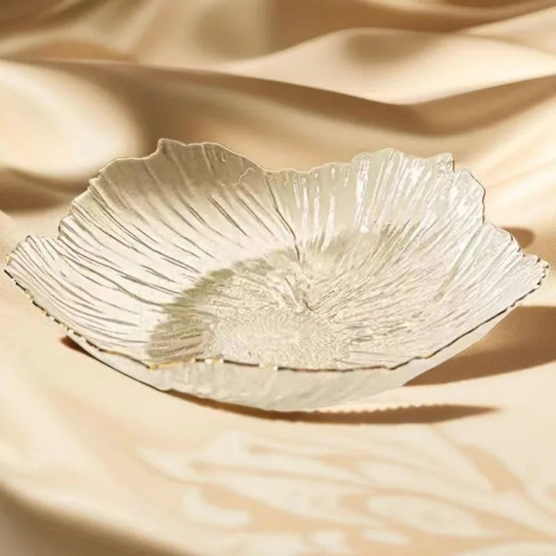 Plateau Fleur en Verre pour Bijoux et Collations