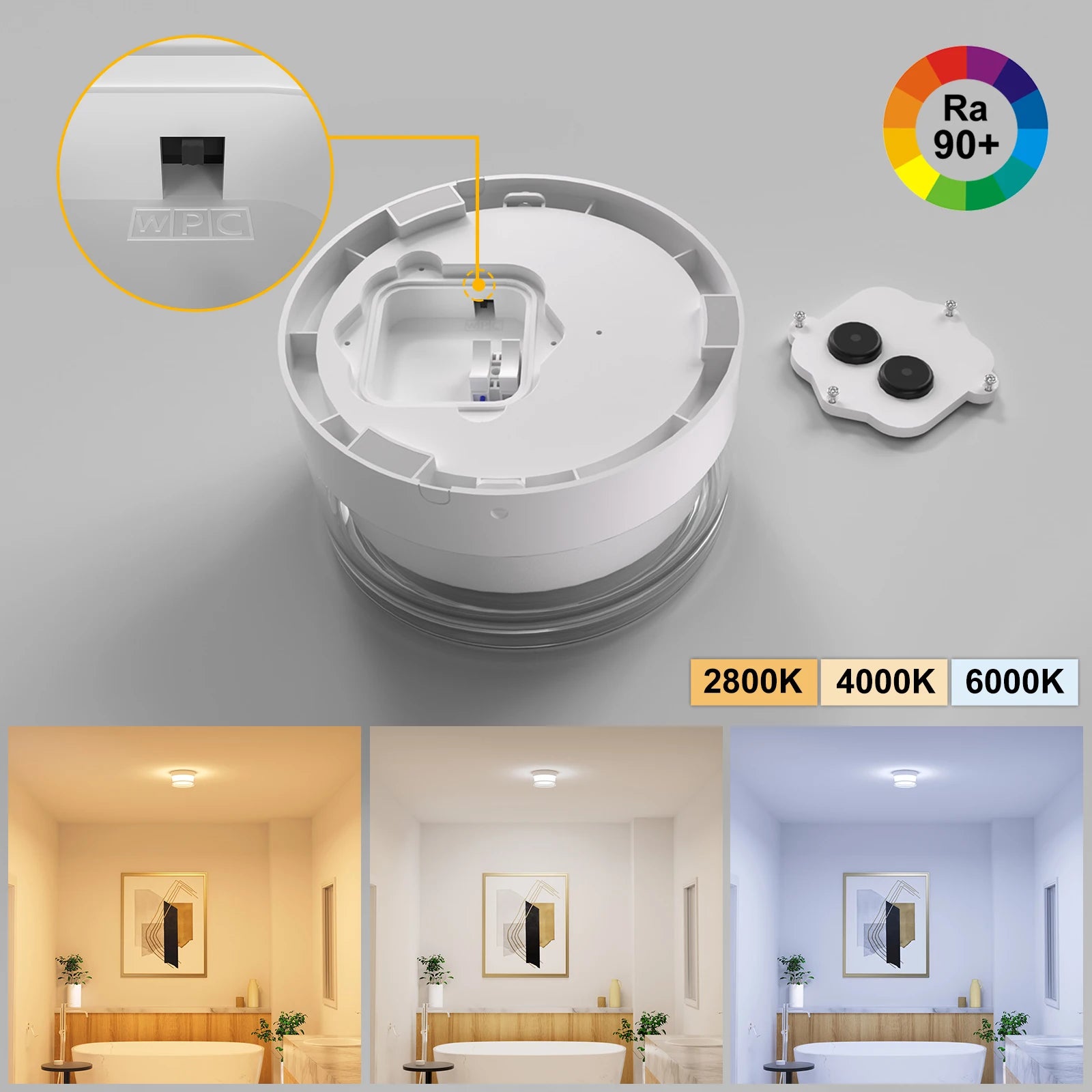 Applique Murale LED Étanche - Intérieur/Extérieur IP65