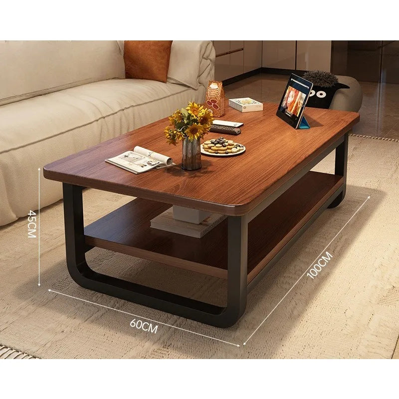 Table Basse Bois Massif - Design Simple et Moderne
