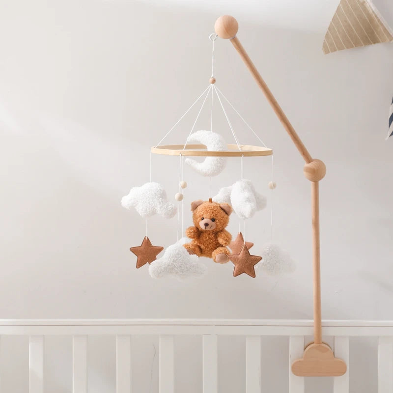 Mobile Musical en Bois pour Lit Bébé