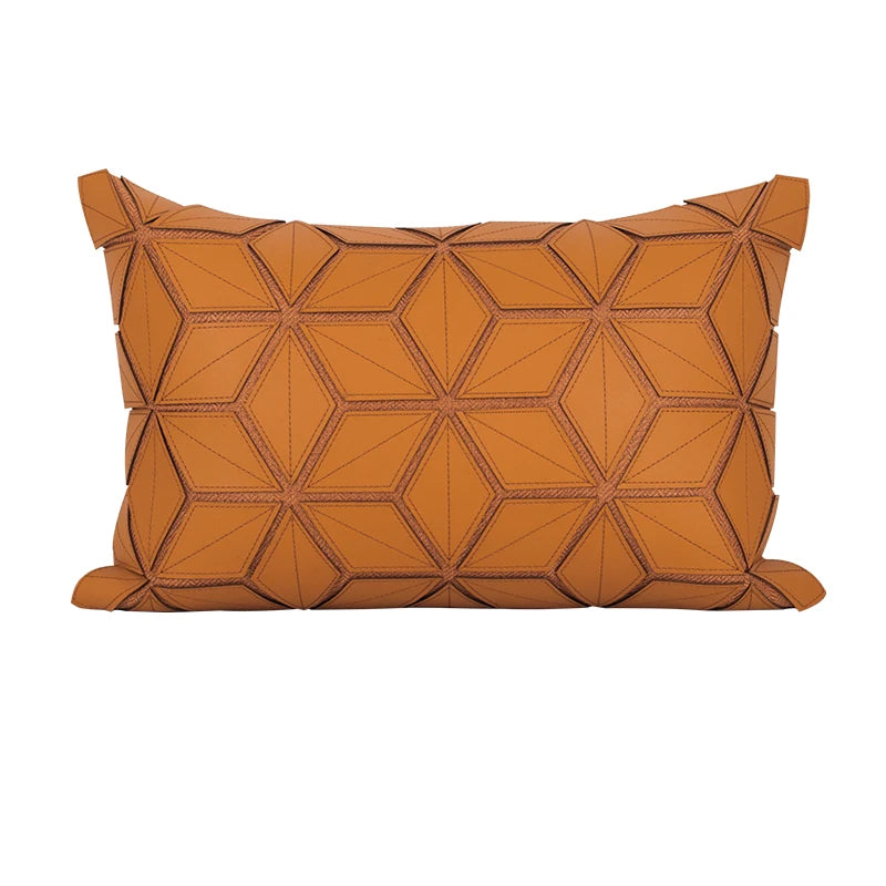 Housse de Coussin Velours Motif Floral Géométrique Rétro Italien