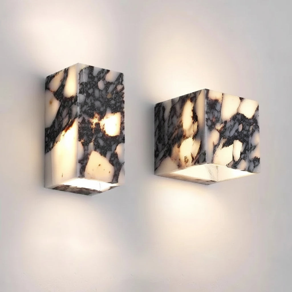 Applique Murale Marbre Naturel Espagnol Carrée LED