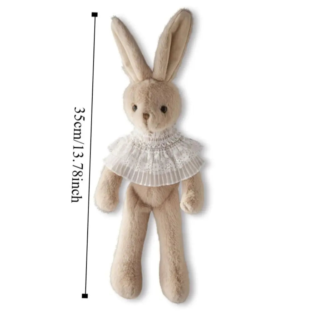 Peluche Lapin Longues Oreilles avec Écharpe