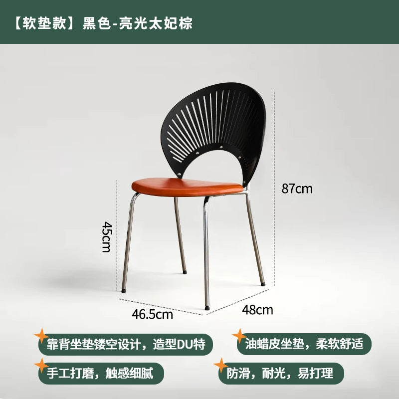 Chaise de Salle à Manger en Acier Inoxydable