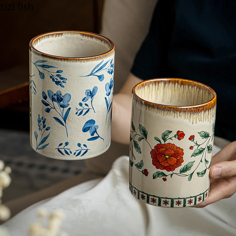 Pot à Ustensiles en Céramique Vintage - Rangement Cuisine