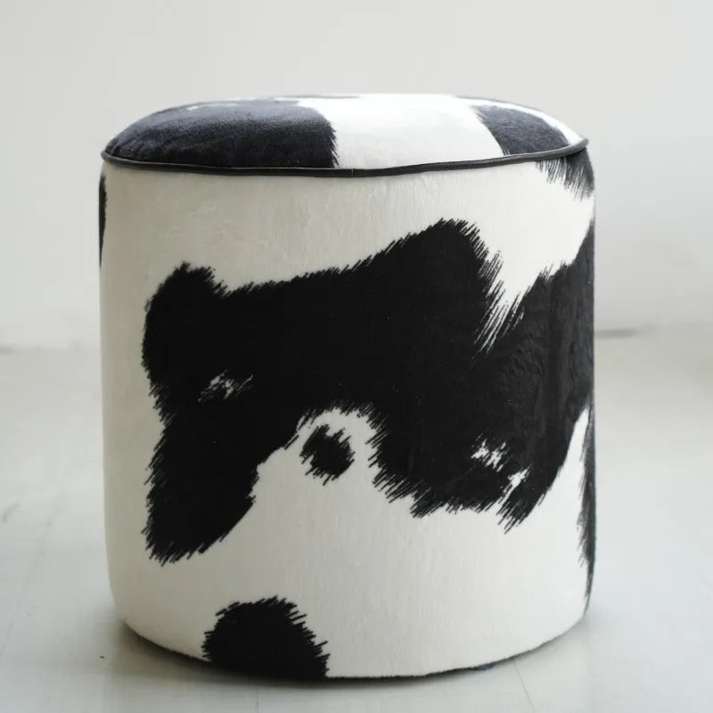 Pouf Repose-Pieds en Bois - Design Moderne Minimaliste