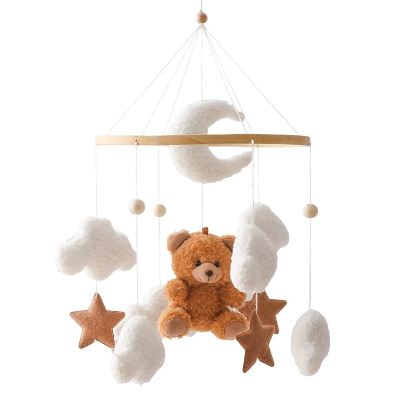 Mobile Musical en Bois pour Lit Bébé
