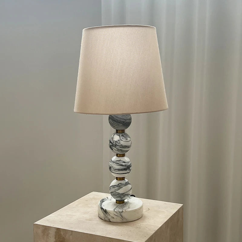 Lampe de Table en Marbre - Style Français Luxueux