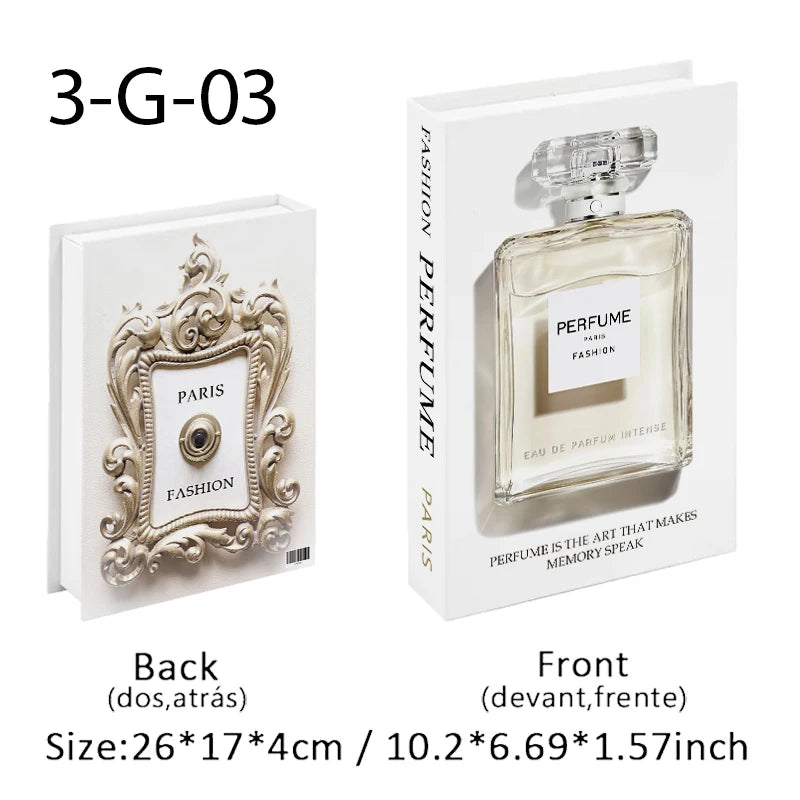 Faux Livres Décoratifs Boîte de Rangement Style Boho