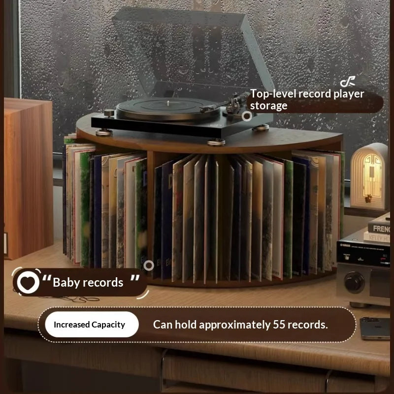Étagère de Rangement Métal Noir - Vinyles et CD