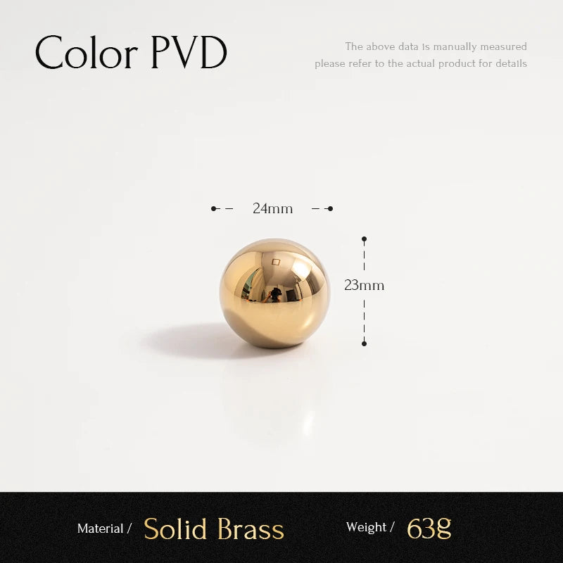 Brass Cabinet Handle – PVD Gold Finish
