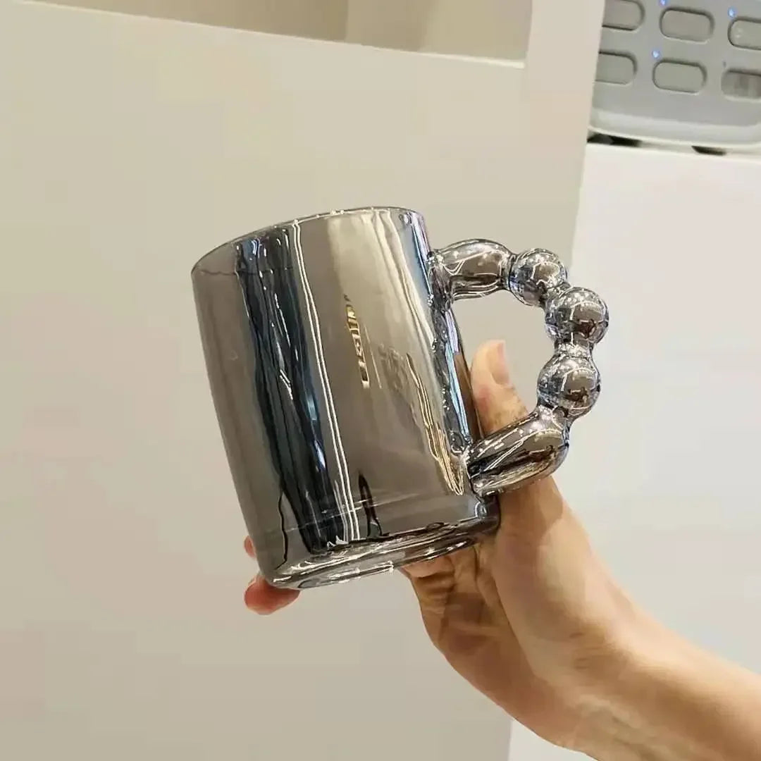 Tasse à Café Européenne Luxe Anse Style Bulle