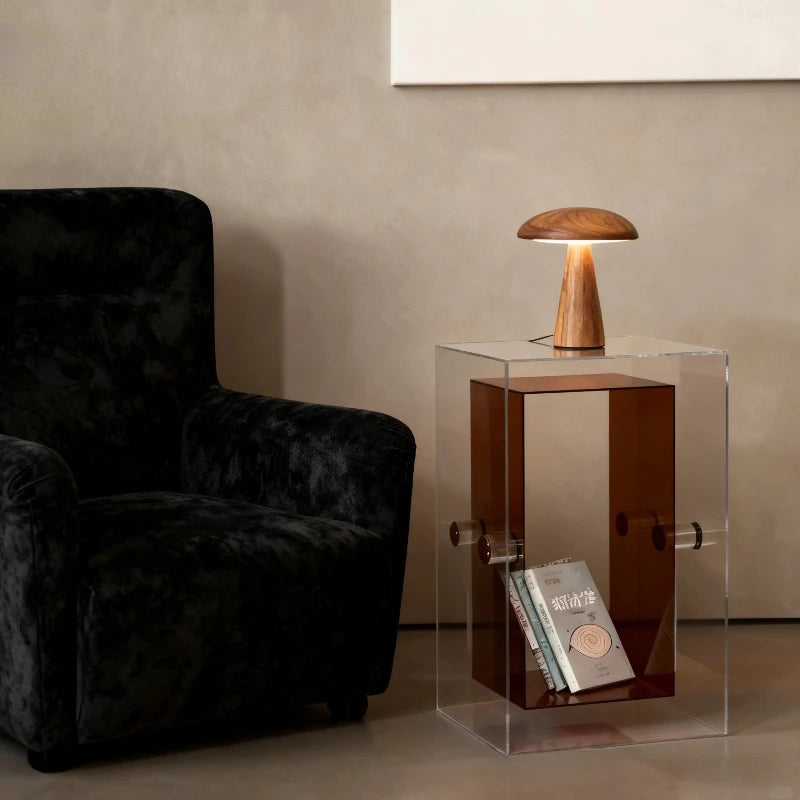 Table d'Appoint en Acrylique - Design Minimaliste