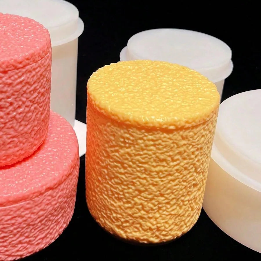 Moule en Silicone pour Bougie et Résine - Forme Irrégulière avec Couvercle