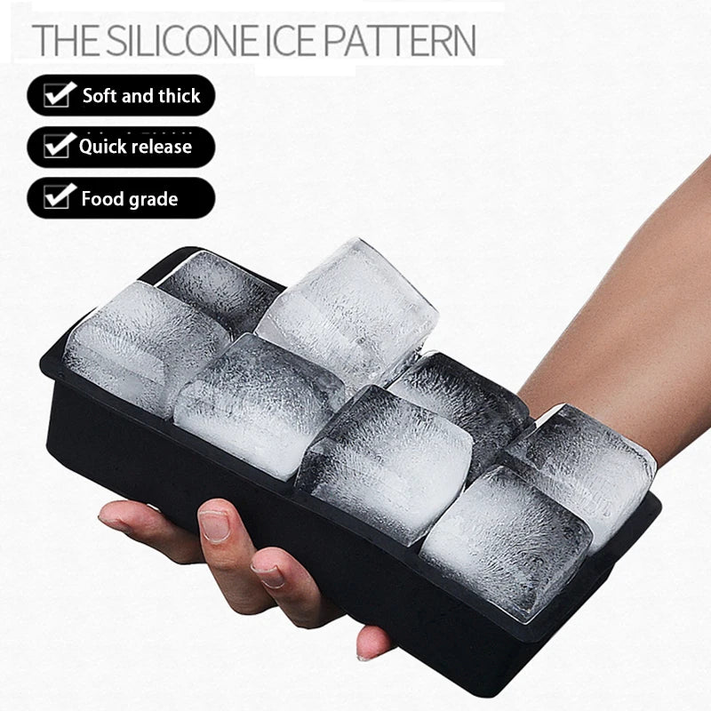 Grand Bac à Glaçons en Silicone Multi-Cavités