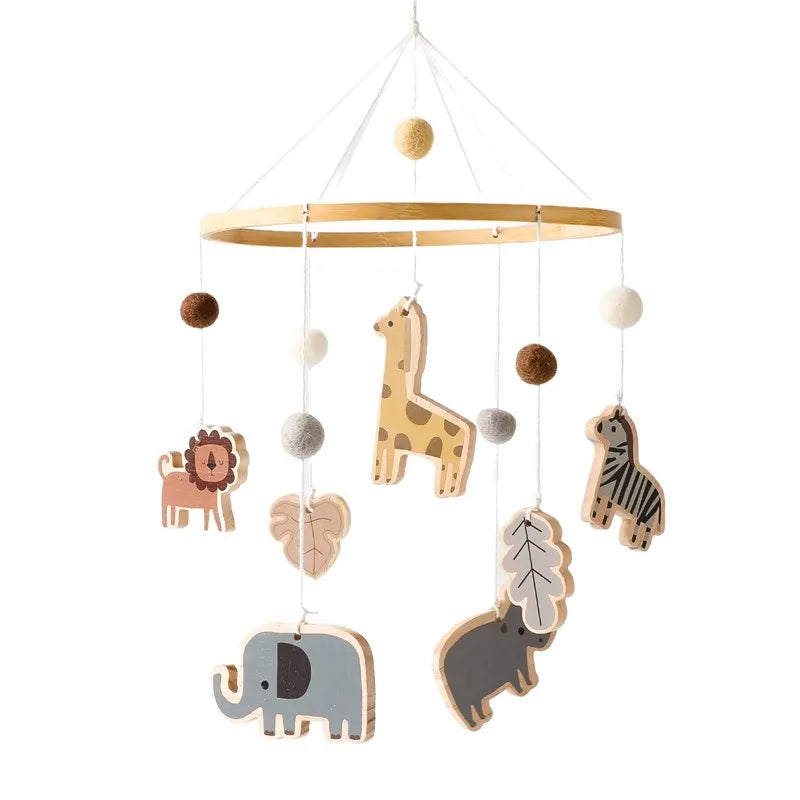 Mobile Musical en Bois pour Lit Bébé