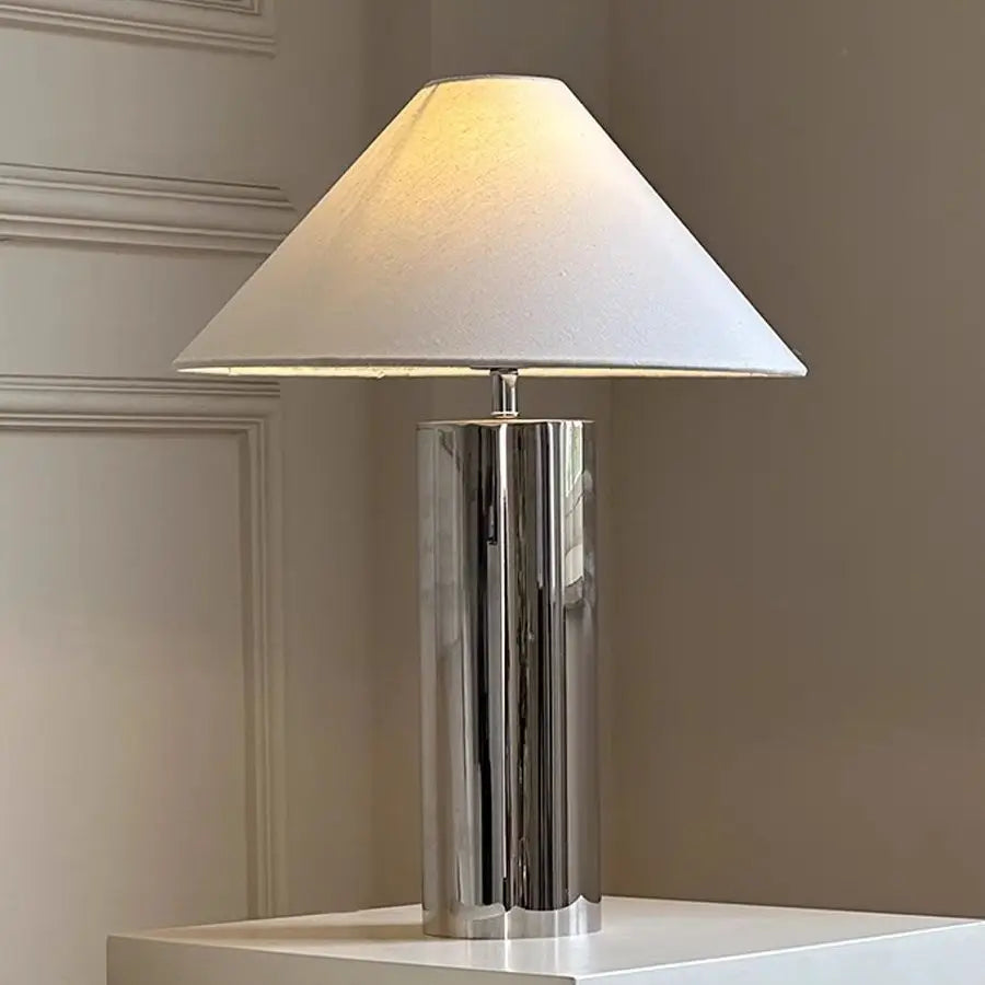 Lampadaire Design Chapeau Bambou - Acier Inoxydable