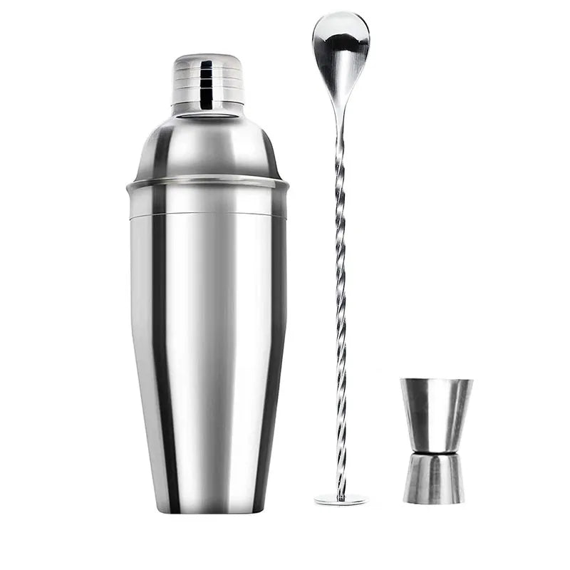 Ensemble Shaker à Cocktail Inox Kit Barman Complet