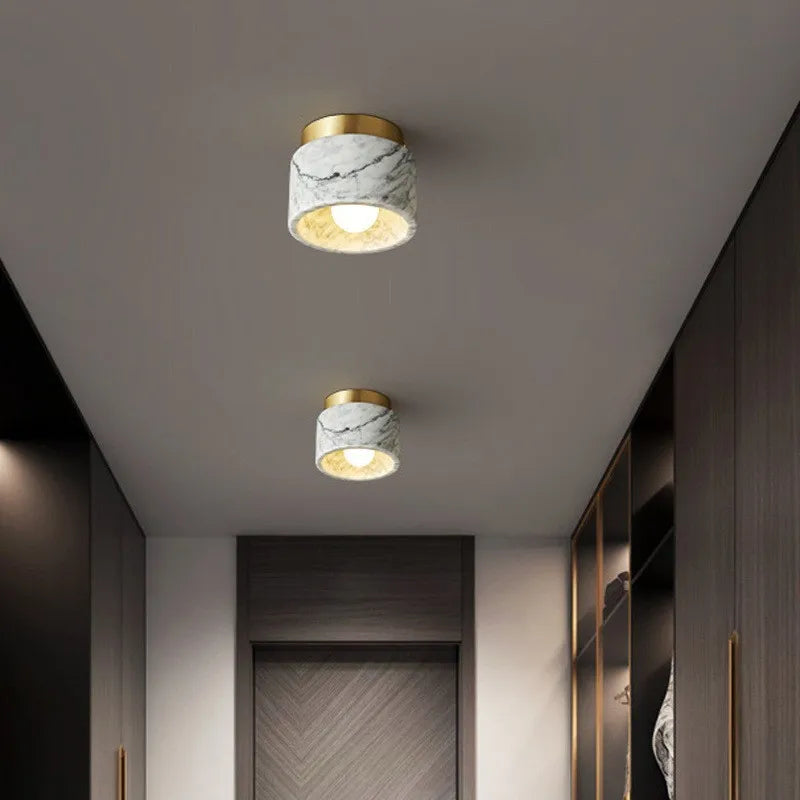 Plafonnier en Marbre Premium - Inspiration Haute Couture