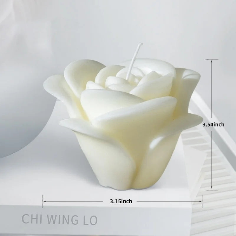 Bougie Décorative Cylindrique Nervurée en Cire de Soja