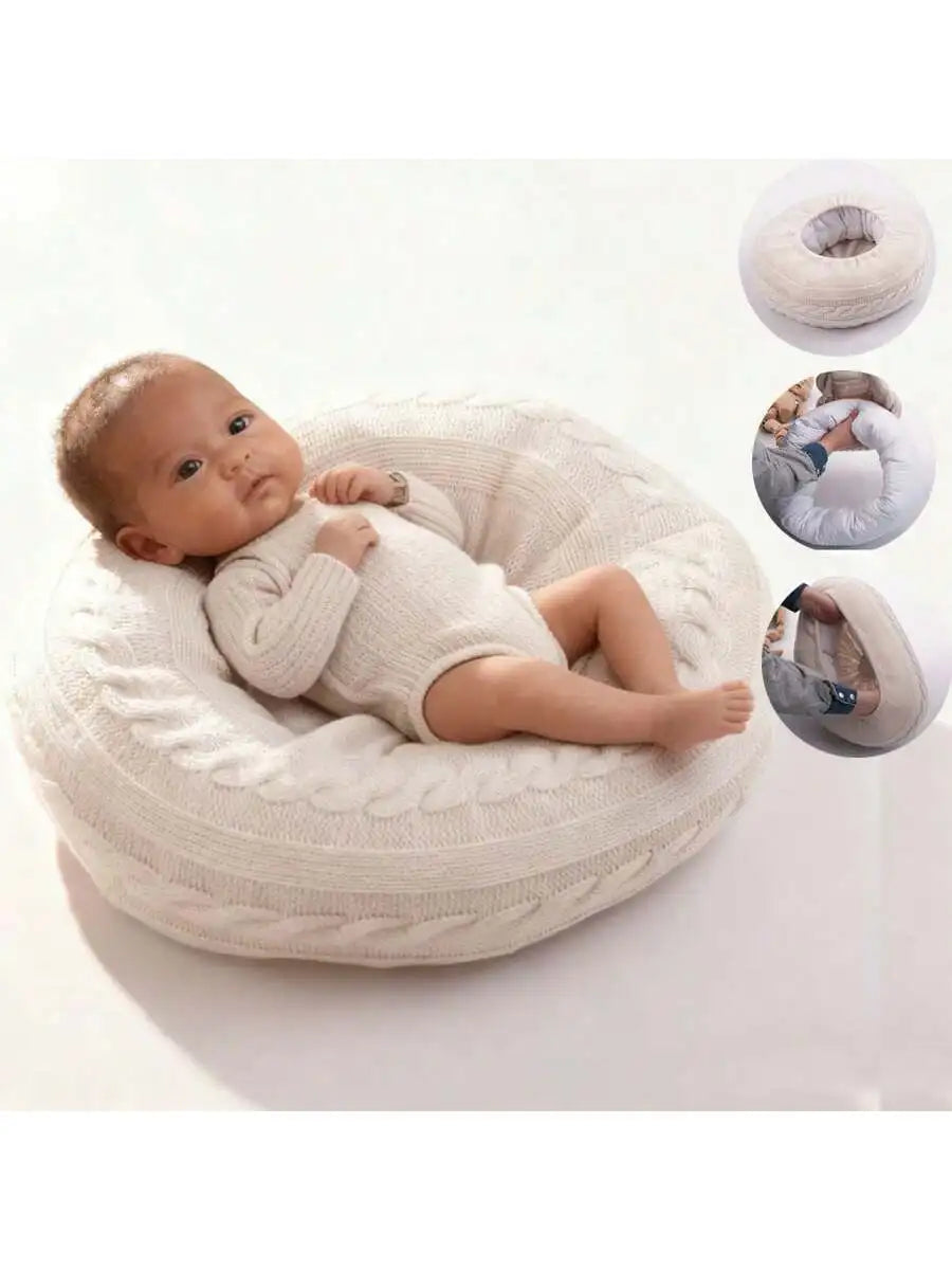 Coussin Pouf Rond pour Photographie Bébé