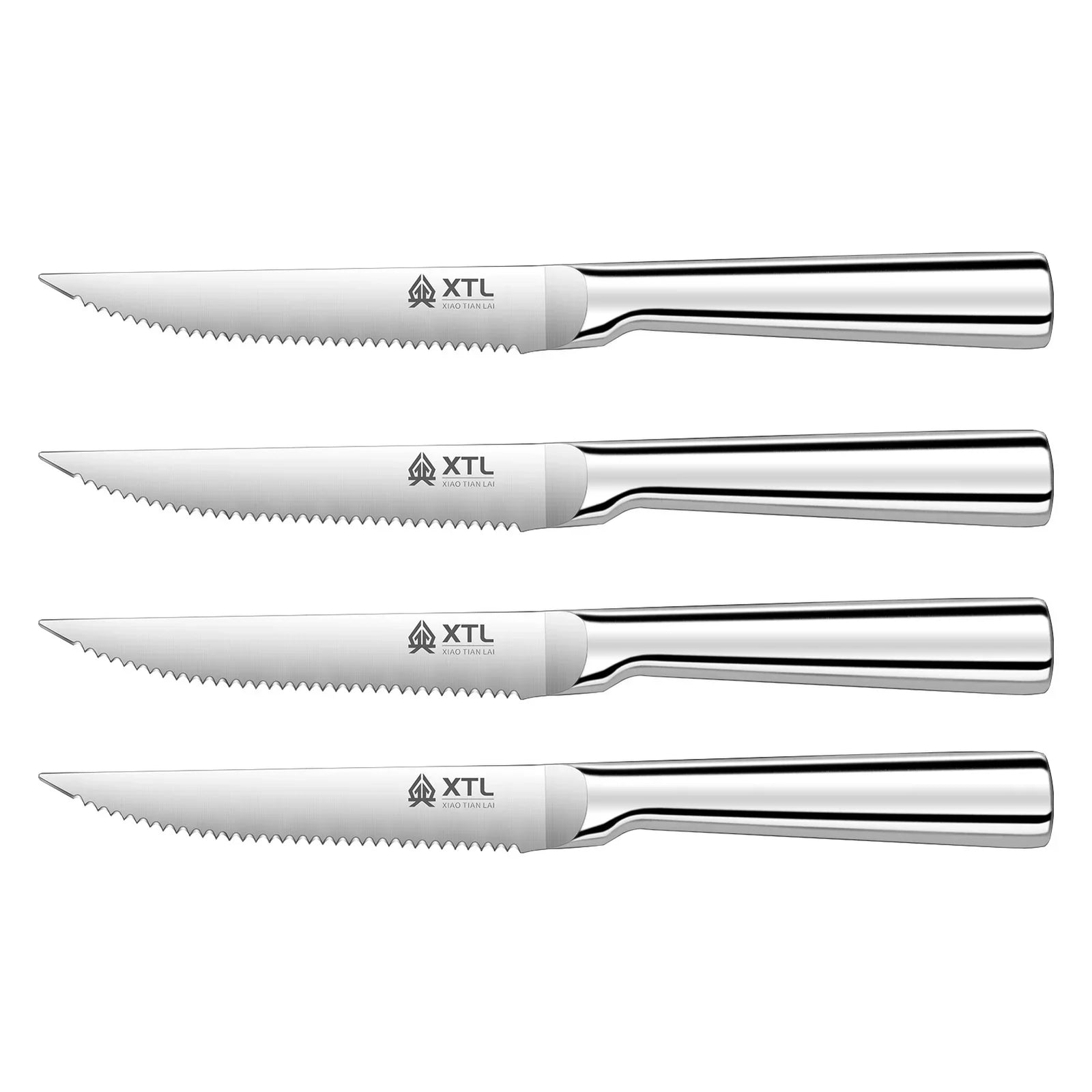 Ensemble Couverts à Steak Inox Dentelés Couteau Fourchette Cuillère