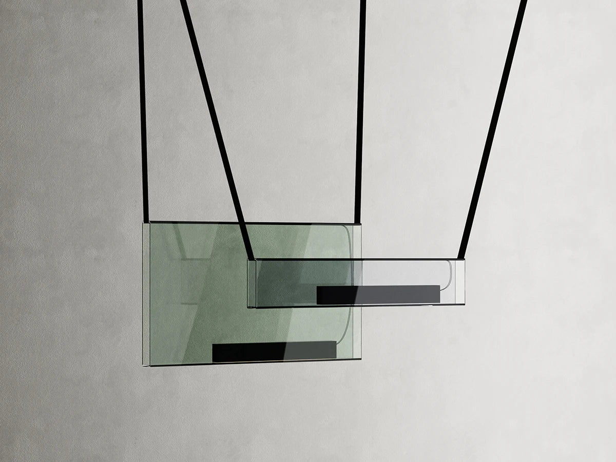Suspension Bloc Acrylique Design Danois Minimaliste