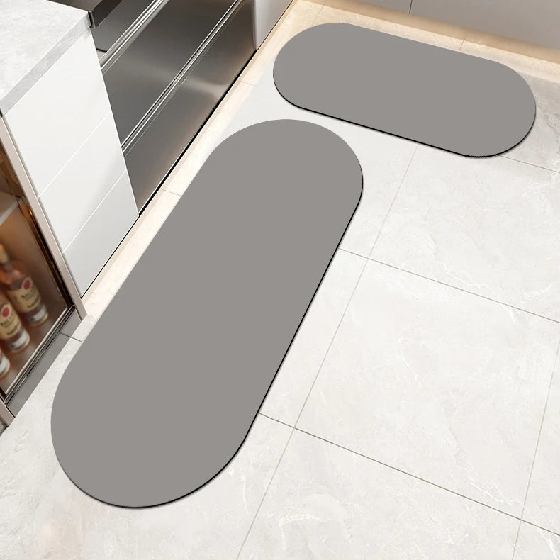 Diatomite Kitchen Runner Rug – Super Absorbent Non-Slip Mat