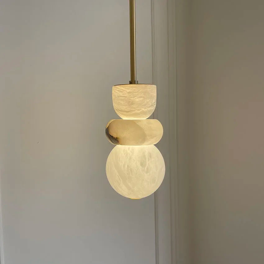 Suspension en Marbre Espagnol - Veinage Naturel Luxueux