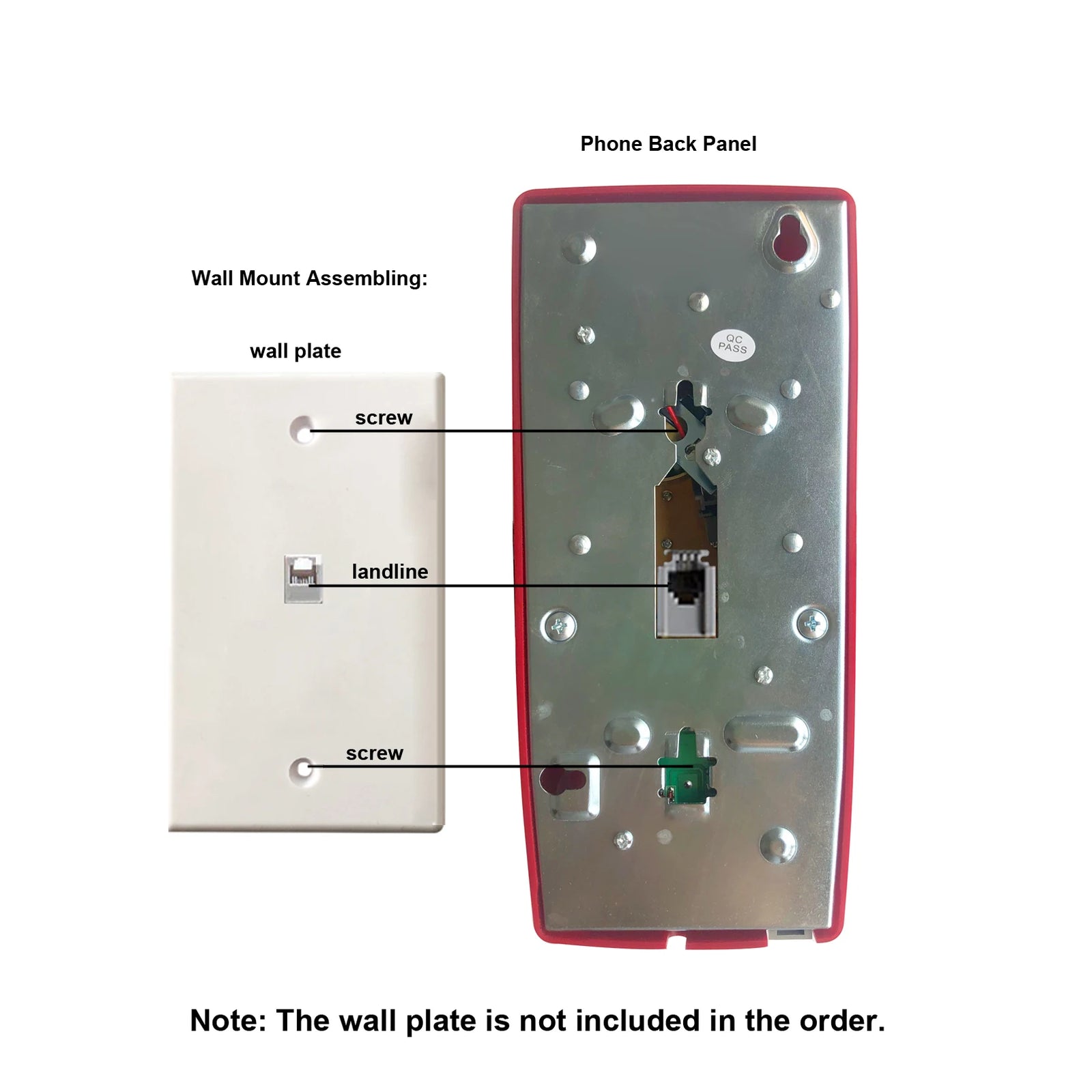 Retro Wall Phone – Corded Vintage Telephone