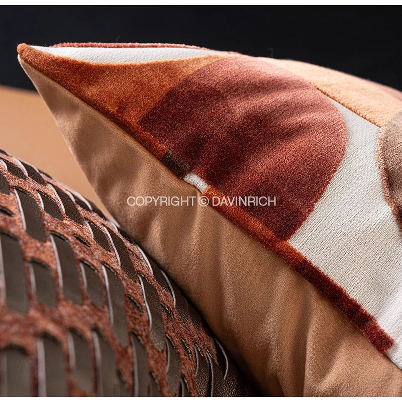 Housse de Coussin Géométrique Art Contemporain Abstrait