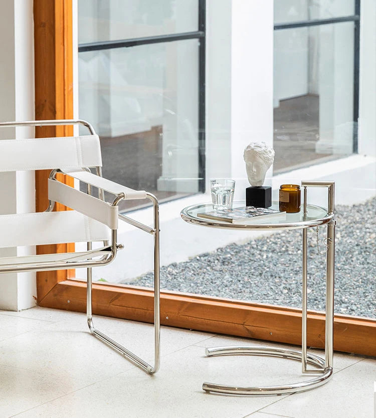 Table Basse Nordique en Verre Relevable