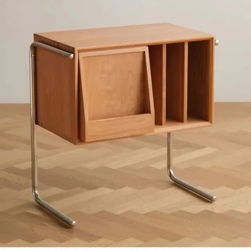 Étagère Scandinave en Bois Massif Multi-Fonction