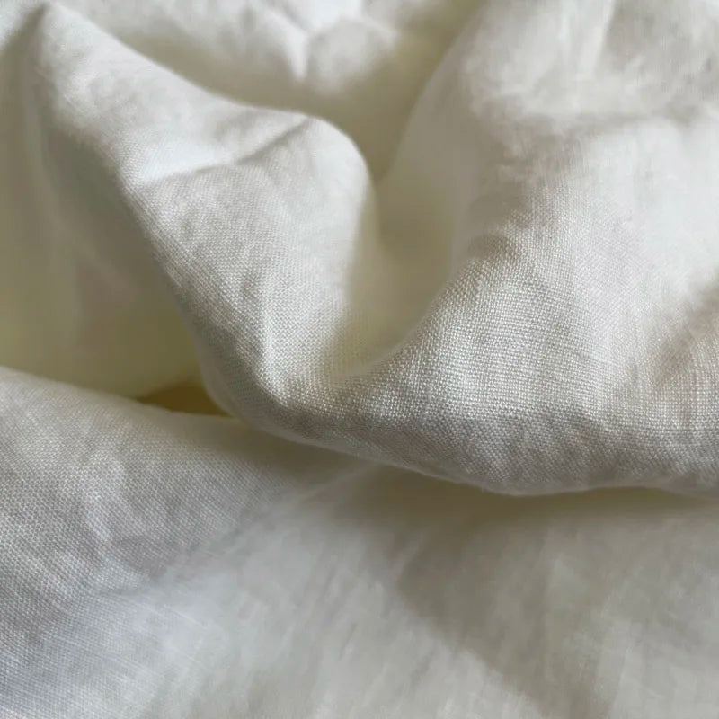 Housse de Coussin Lin Pur Nœud Papillon Bleu Foncé