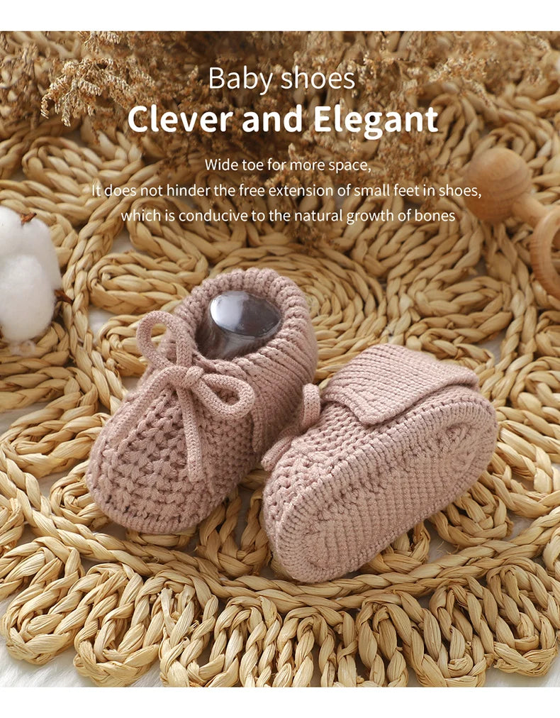 Chaussons Bébé Tricotés à Revers 0-18 Mois