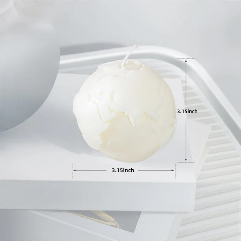 Bougie Décorative Cylindrique Nervurée en Cire de Soja