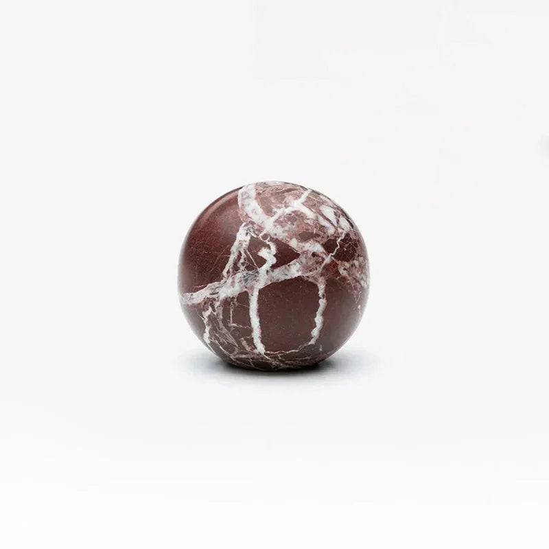 Poignée de Meuble en Marbre Sculpté - Style Wabi-Sabi Vintage