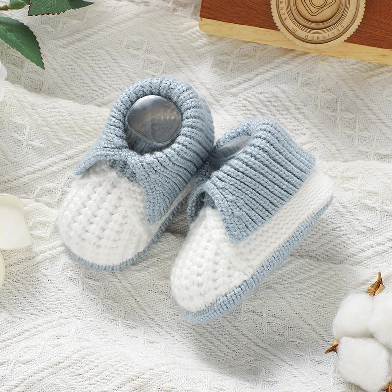 Bottines Bébé Tricotées Patchwork