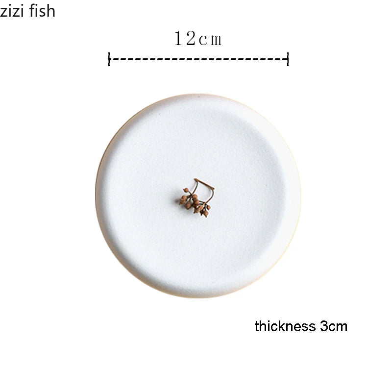 Assiette en Céramique Ronde - Design Épuré