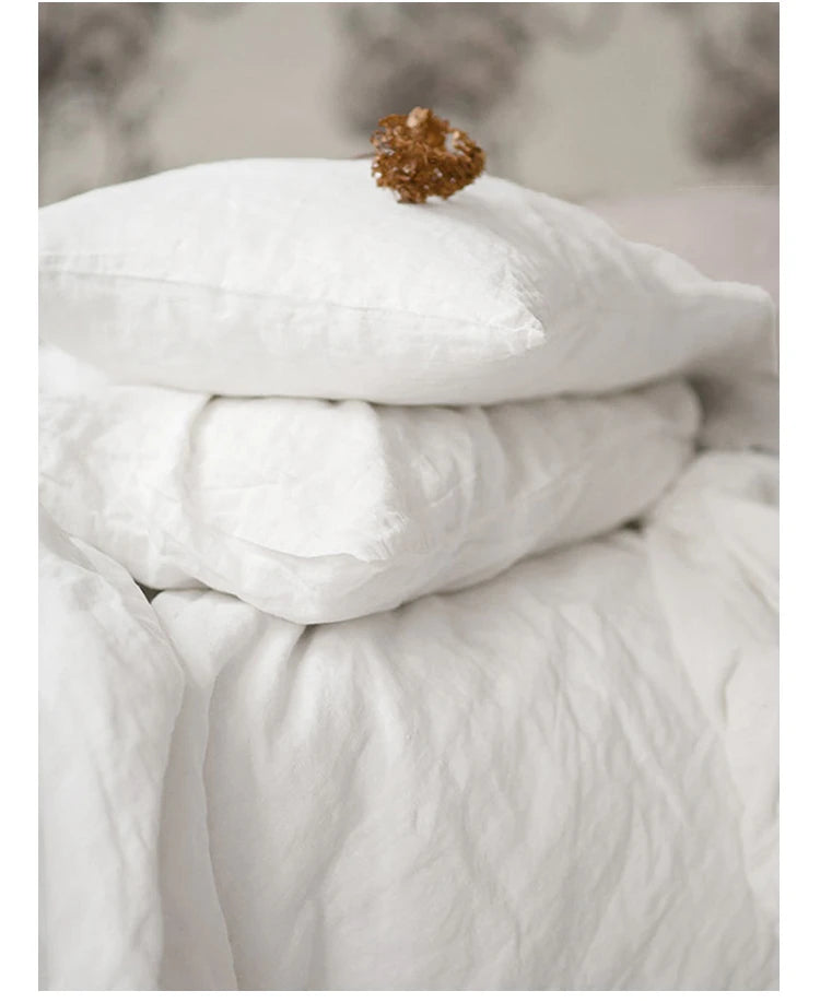 Housse de Coussin en Lin Naturel