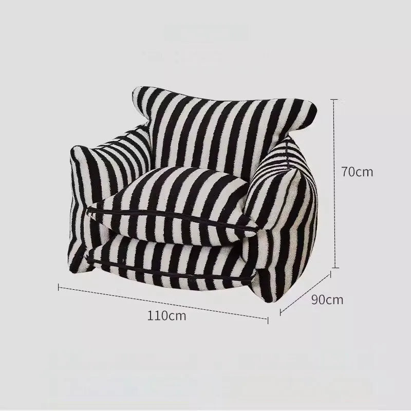 Chaise Longue Tatami Rayée - Assise Décontractée