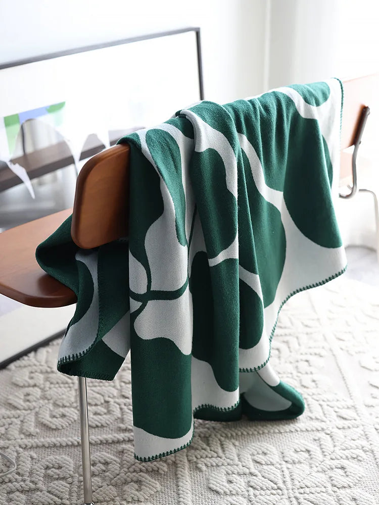 Plaid Jacquard Imitation Cachemire - Style Médiéval Nordique