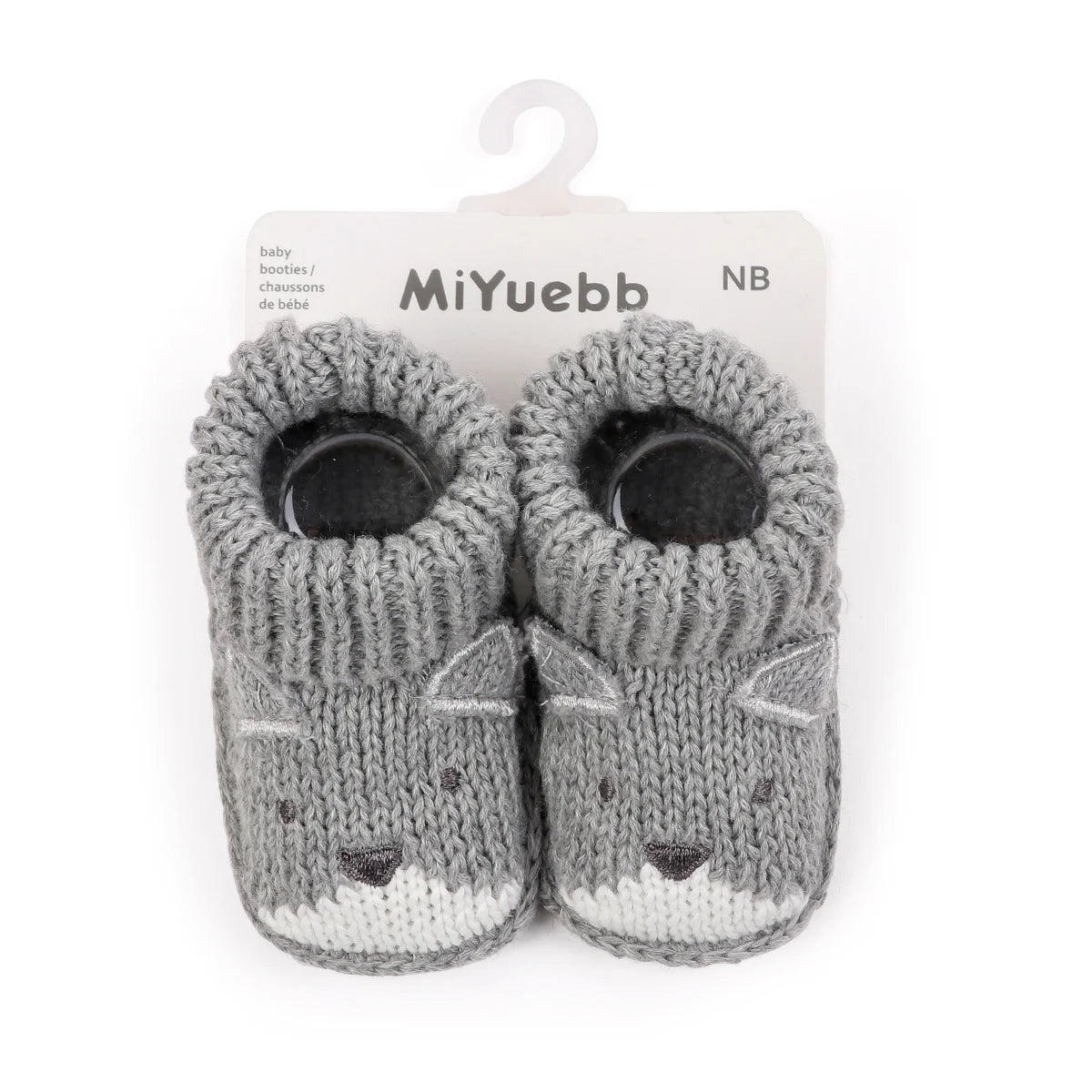 Chaussons Bébé Tricotés Motif Cartoon 0-3 Mois