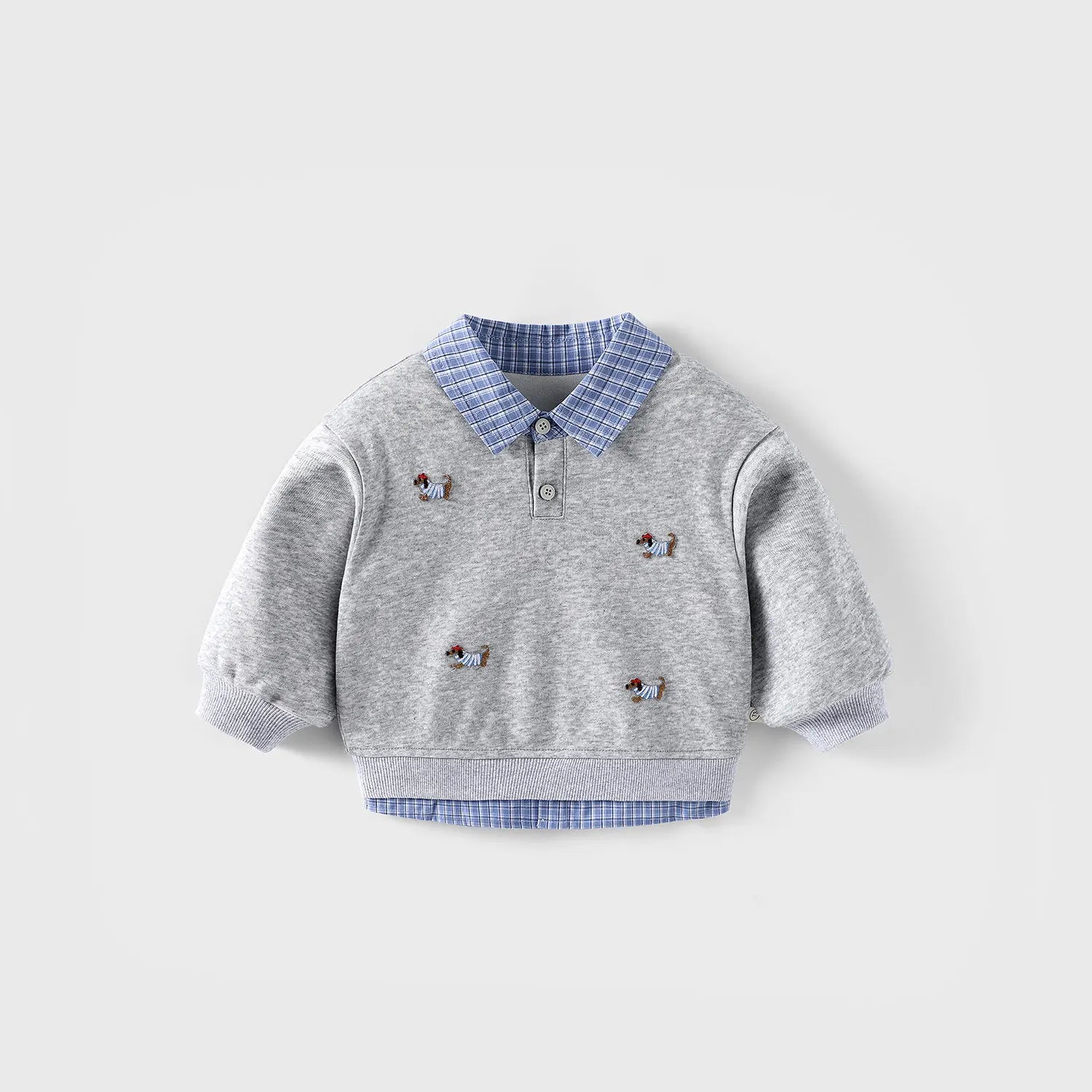 Pull Enfant Motif Cartoon Bicolore