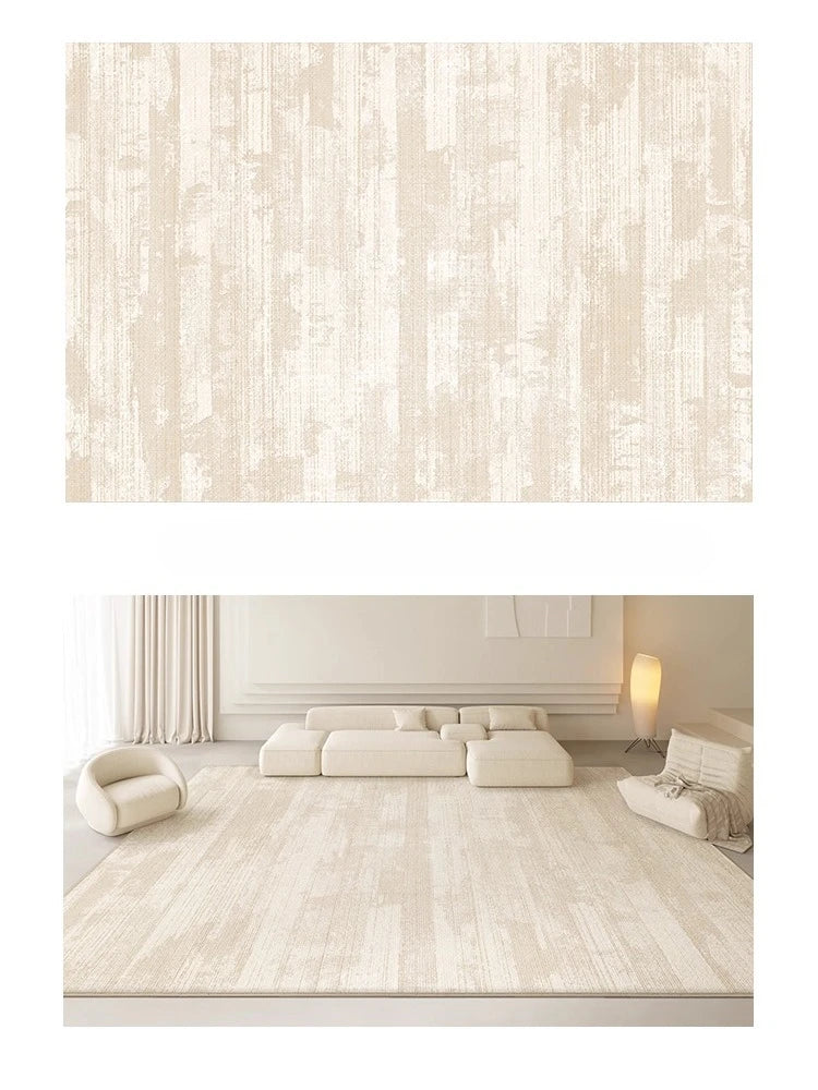 Grand Tapis Style Crème pour Salon et Chambre