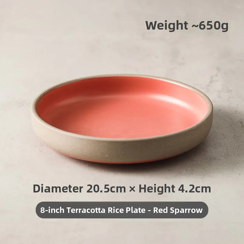 Japanese Deep Plate – Rustic Ceramic Dish