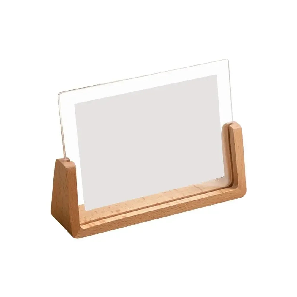 Cadre Photo Acrylique en Bois - Forme U Transparente