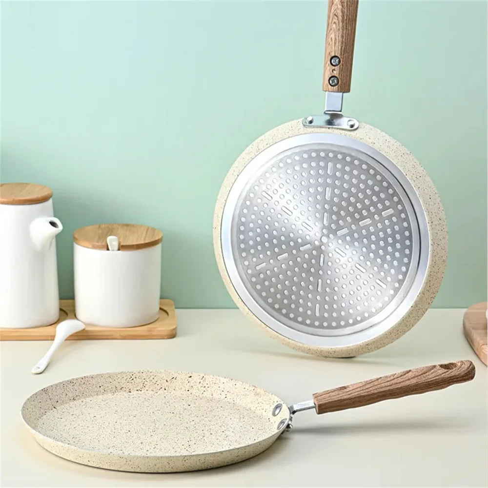 Poêle à Crêpes Antiadhésive Compatible Induction